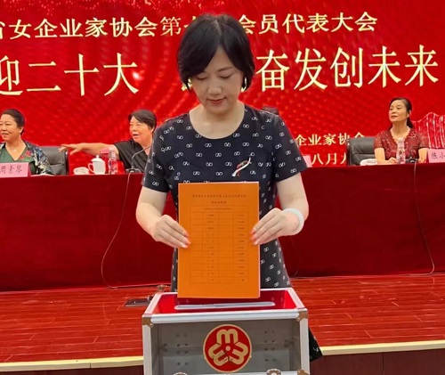 三八妇乐韩美宁任陕西省女企业家协会副会长